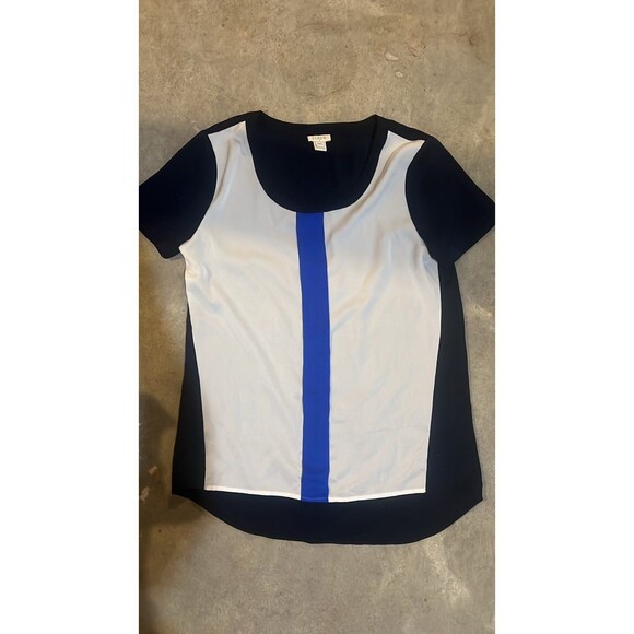 Jcrew top size xxs business top blouse multicolor preppy - Picture 1 of 1